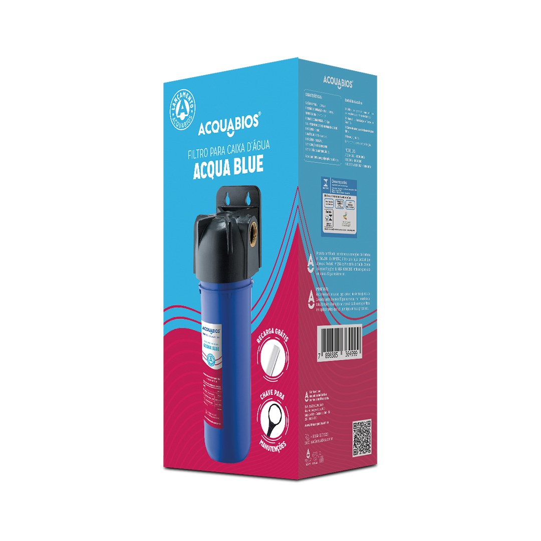 FILTRO ACQUABIOS - ACQUA BLUE + REFIL 9 POL BRINDE