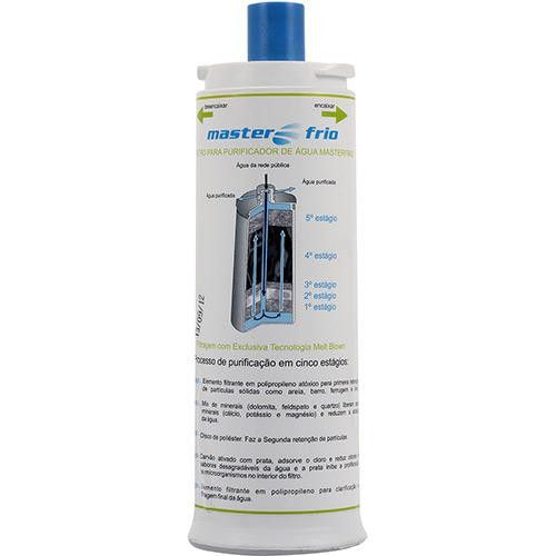 Refil Filtro Purificador Masterfrio Rotulo Branco Bico Fino